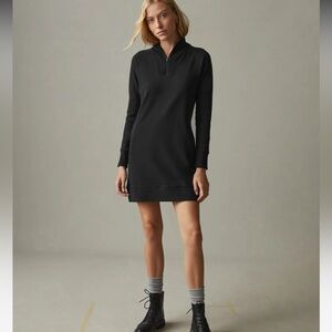 American Giant | Women's Moto Dress, Black, Size L